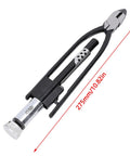 Close-up of 11 Inch Safety Wire Pliers Pro Grade Chrome Vanadium Steel Reversible Twisting Tool with Self Locking Design.