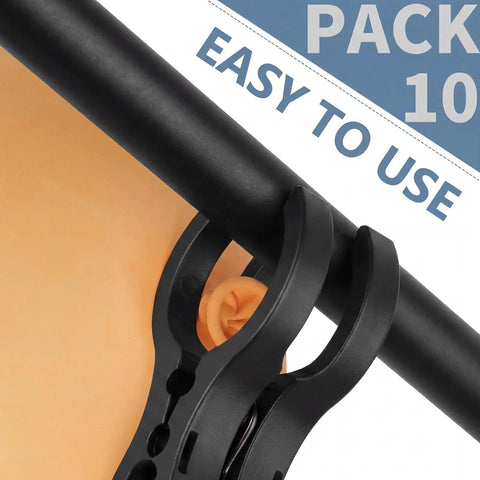 Ditch The Struggle With This 10 Pack Of Premium Black Arch Clips. These Sleek Plastic Spring Clamps Hold Balloons And Decors Tight Without Showing.