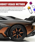Three Piece No Sweat Wheel Hub Bolt Cover Removal Tool Set Killer Lug Nut Extractor Hooks shown on vehicle wheel and tire.