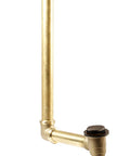 Heavy Duty 17 Gauge Brass Bathtub Drain Assembly Featuring A Tip Toe Drain Closure And Smooth Oil Rubbed Bronze Trim