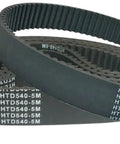 5M Rubber Timing Belt Black 25mm Wide 3mm Thick HTD520-5M Through HTD555-5M Series Replacement Belt in stack