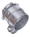 Heavy Duty One Inch Die Cast Zinc Alloy Squeeze Connectors For Electrical Conduit Wiring 20 Pack close-up view of connector fitting.