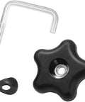 Heavy Duty Snowblower Handle Knob Lock Kit AEE6-114-3779 Fits 621 721 R E QZR Models Rustproof Galvanized Iron Abs Plastic Repair Parts For Cold Weather Grind, black knob with bolt