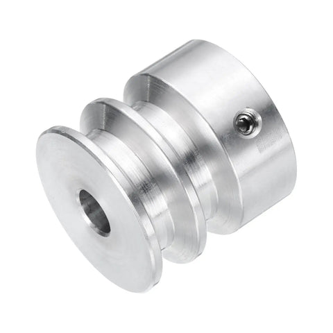 V-Type Pulley With 8mm Bore And 30mm Outer Diameter Double Groove Aluminum Alloy For 6mm PU Shape Belt Go-To Component