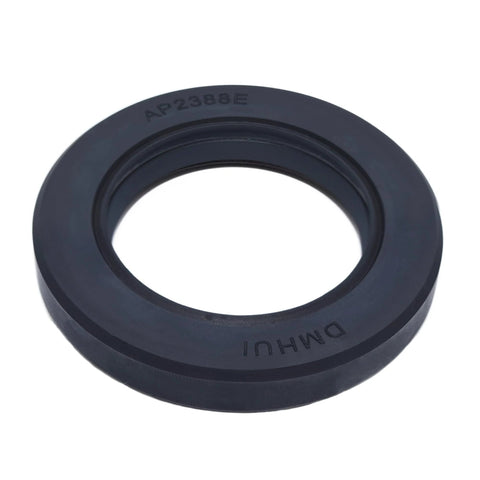 Front view of black circular oil seal for hydraulic pumps, 40x62x11 mm, AP2388E, triple-skeleton seal.