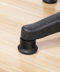 Office Chair Leg Floor Protectors 10 Pack Black Iron And PU Material Foot Glides Prevent Scratches and Furniture Scuffs No Slip