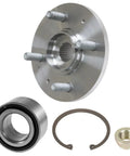 Badass Heavy Duty Front Wheel Bearing And Hub Assembly Repair Kit Fits 2009 To 2014 Honda Fit, includes hub, bearing, and hardware.