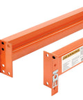 Heavy Duty Teardrop Pallet Rack Add On Unit Built Like A Tank For Quick Tool Free Assembly And High Capacity Warehouse Storage orange frame components