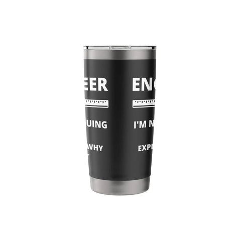 Not Arguing Just Explaining It With Engineering Logic Stainless Steel Insulated Tumbler Gift For Engineers on white background
