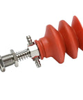 Industrial Pneumatic Vacuum Suction Cup For Manipulators, VAPH 15 20 30 40C Air Nozzle Accessory in red with metal components.