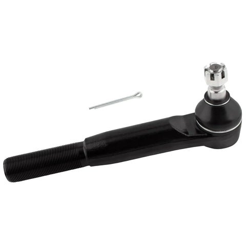 Beefed-Up Three Piece Front Tie Rod Kit With Inner Drag Link, Left Outer Tie Rod End, And Passenger Side Adjusting Sleeve For Ford Excursion 2000-2005 And Ford F-250 F-350 Super Duty 1999-2004, F-450 F-550 1999-2002 DS1438 ES3427 ES3426 black tie rod end with cotter pin