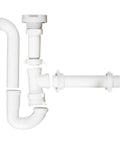 Air Admittance Valve Trap Assembly Kit With One And A Half Inch Vent, No Fuss Quick Install For Kitchen And Bathroom Sinks, White