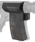Heat Resistant Brass Rifle Catcher With Quick Release, card slot mount on magazine well, translucent PC material