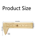 Product size diagram of Dual Scale Calipers With Inch And Metric Scales For Jewelry Making, Woodworking, Metalworking, And DIY Projects, brass.