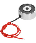 DC 12V 5Kg Holding Electromagnet Lifting Magnet Solenoid With Sucking Disc For Fast Magnetic Lifts 25x11mm Body 250mm Lead