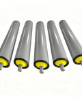 Set Of Five Blue Plastic Conveyor Rollers For Industrial Feed Tables Snappy Quick Install Design Slick Rolling Screw Shaft Workhorse Parts For Real Shop Hustle