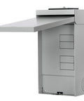 4 Space 8 Circuit 125 Amp Outdoor Load Center With Type 3R Enclosure And Flush Surface Cover UL Listed CSA Approved 120 240V AC Single Phase