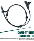 Wheel speed sensor for Heyue rear-left ABS, black, OEM 3630050U2010