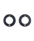 Aluminum Differential Holder With 0.5mm Offset 2 Piece Set For TA08 TRF Belt Drive 4WD RC Cars, black anodized circular design