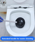 Top Shelf Heavy Duty 12 Pack Toilet Plungers total game changer for any household with extended handle in use.