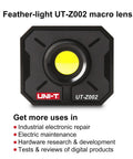 Front view of Ultra Lightweight UT-Z002 Macro Lens For Thermal Imaging Cameras Snap On And Boost Resolution For Close Up Detail On UTi260B UTi260A UTi120B UTi165B Close Ups.