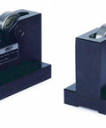 Beefy Roller Bearing V-Block Set Pair, Heavy-Duty V-Blocks For Machining, 9.1 In x 3.9 In x 5.9 In, Two V-Blocks Per Set, Protects Workpieces With Smooth Roller Bearing Support, pair shown