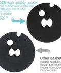 Water Softener Venturi Gasket Replacement For Kenmore Whirlpool Morton GE Durable Seal For Efficient Softening Easy Swap Fits A Wide Range of Models And Ecodyne Compatibility. Black silicone rubber venturi gasket replacement for water softener, round with center cutout