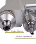 Close-up of Cannulated Veterinary Bone Drill Machine Built Different For Precise Orthopedic Surgery with Stryker adapter.