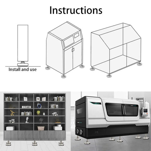 Instructions for use of Shake Off Those Floor Wobbles Fast With Heavy Duty Adjustable Leveling Feet Cups 30Mm 304 Stainless Steel.