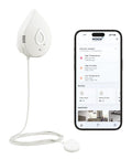 Flo Smart Water Leak Detector For Home Protection Drip Or Flood Sensor Alarm With 24 7 Monitoring in a simple white design