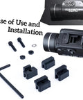 Universal Key Adapter Kit For TLR 1 And TLR 2 Rails 69260 Replacement Parts with screws and rail keys for mounting.
