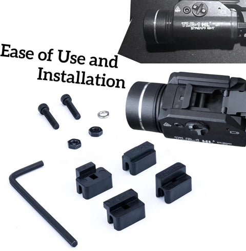 Universal Key Adapter Kit For TLR 1 And TLR 2 Rails 69260 Replacement Parts with screws and rail keys for mounting.