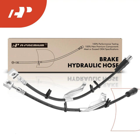Front Driver And Passenger Brake Hydraulic Hose Set For Chevy Equinox 2010 2016 And GMC Terrain 2010 2016 Pack Of 2 with package