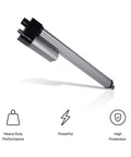24V Water Resistant Linear Actuator With 2 Inch Stroke And 450 Pounds Of Force, IP66 Outdoor Rated, brushed DC motor