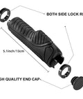 Mountain Bike Grips Lock On Aluminum Clamp Handlebar Grips For MTB BMX Ergonomic Design 5.1 inch grip with lock rings and end cap