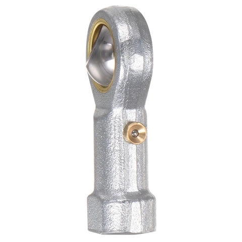 Four Pack 1/4 Inch Rod End Bearings PHSB4 With 1/4-28 UNF Female Right Hand Threads Bearing Steel Rod End Joints With Jam Nut Heavy Duty Carbon Steel Body And Hardened Ball For Long Lasting Service, side view