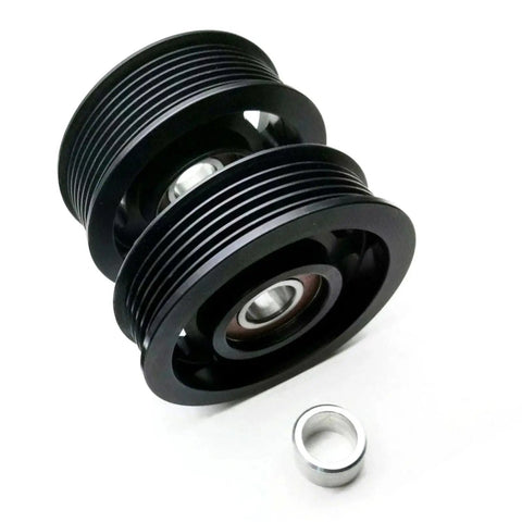 Premium drive belt tensioner pulley for AMG M113k supercharger systems, durable metal idler set part 1132020419.