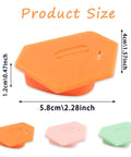 Upgraded Magnetic Seam Guide For Sewing Machines With Polygonal Design, orange, with size dimensions and multi-color options.