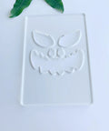 Kickass Acrylic Router Template For Jack O Lantern Faces With 8 Durable Halloween Pumpkin Patterns 5.5X8 Inch solid clear polymer template.