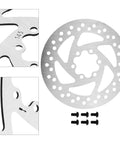 145mm Six Bolt Disc Brake Rotor For Road And Mountain Bikes And Electric Scooter Models Delivers Crisp Braking And Stops On A Dime