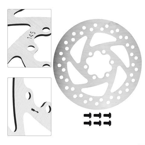 145mm Six Bolt Disc Brake Rotor For Road And Mountain Bikes And Electric Scooter Models Delivers Crisp Braking And Stops On A Dime