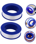 12 Rolls High Temp PTFE Sealing Tape For Water Leaks Faucets Shower Heads Garden Hoses Plumber Tape Leak Proof Thread Sealant