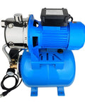 Blue stainless steel Powerhouse 1.6HP Shallow Well And Pressure Booster Pump 110V for garden