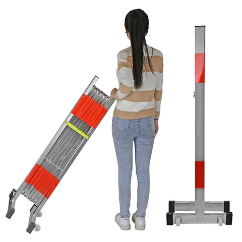 Heavy Duty Expandable Safety Barricade Built Tough With Rust Proof Stainless Steel Housing And A Slick Pulley System That Makes Highway Work Zones And Parking Lots A Breeze