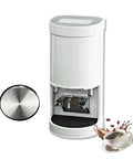 58mm Electronic Coffee Tamper Automatic Grounds Press Featuring Adjustable 5 To 30 Kilogram Force and Customizable Tamp Cycles with sleek white design.
