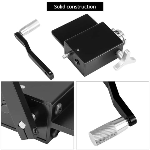 Bead Roller Tool For 5/8 Inch Tubing And Larger, solid construction, featuring close-up of handle, knob, and metal body, built for piping