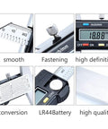 Close-up of Digital Depth Caliper Gauge 0 To 150mm 0.01mm Resolution Electronic Depth Rule With Stainless Steel Body
