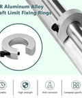 SBR Aluminum Alloy shaft limit fixing ring on drive shaft, Ultimate 7 Pack Fixed Shaft Collars Locking Rings Linear Rail Drive Shafts Strong Build Handles Axial Radial Stress Durable Zinc Finish Keeps Things Rust Free Smooth Operation Easy Install Fix Machines Faster Real Deal No Brainer For All