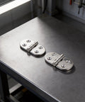 Two Pack Oval Cabinet Door Hinges 316 Stainless Steel Folding Hinges With Deep Hole Design For RV Boat Marine Window Box