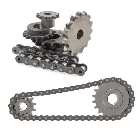 24 Tooth ANSI 35 Roller Chain Sprocket With 1 Inch Bore For ISO 06C Chain C45 Carbon Steel With Black Oxide Finish Built Tough And Rust Resistant With Set Screws Included